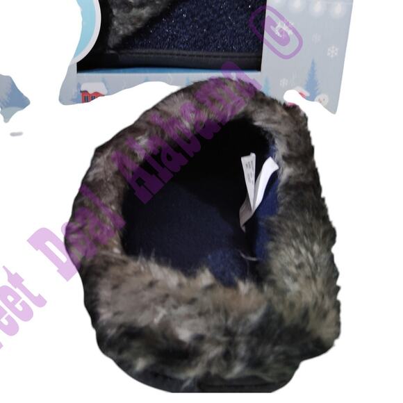 Totes Women's Cozy Memory Foam Slippers, Size XL (9-10) , Navy Blue #35109 - Picture 5 of 7